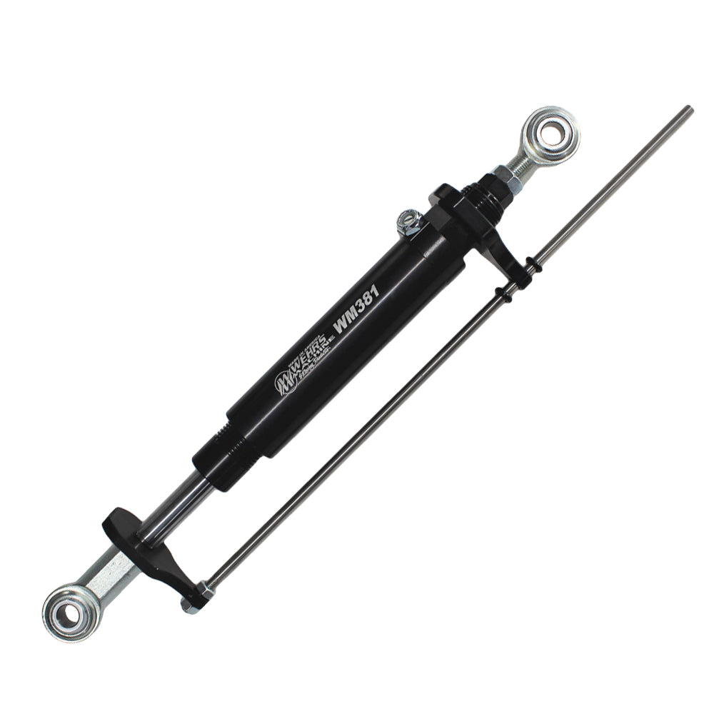 WEHRS MACHINE WM381C Bump Stop Adjuster with Travel Indicator for Heavy Duty Vehicles, Black