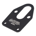 WEHRS MACHINE WM4 Fuel Pump Mounting Plate for Small Block Chevy, Aluminum, Black Anodized