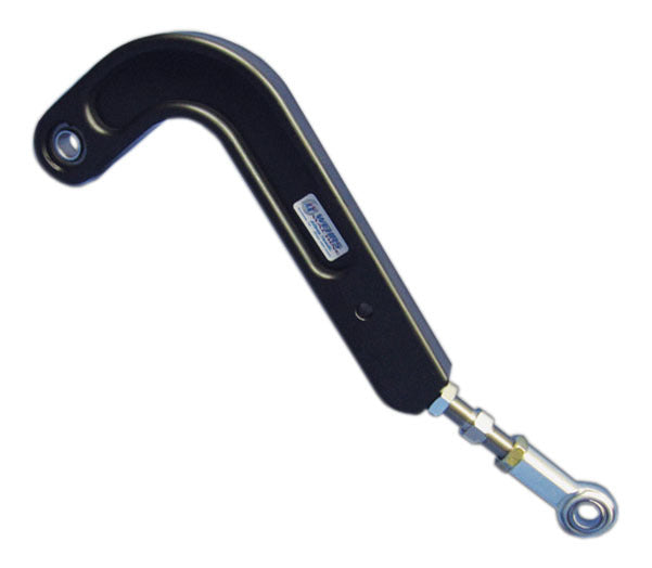WEHRS MACHINE WM4019-21 Adjustable Aluminum J-Bar, 19 to 21 Inches Length, Black Anodized, Spherical Rod Ends