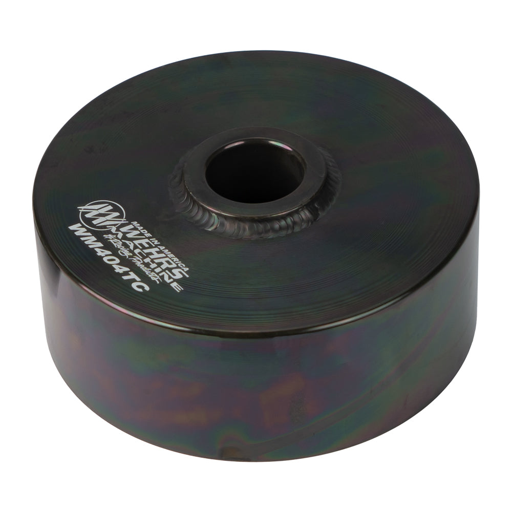WEHRS MACHINE WM404TC Spring Cup 5 Inch Mid Tall Bolt-On OD Alignment, Steel, Black Finish