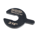 WEHRS MACHINE WM458-625-187 Bump Stop Packer Shim, 5/8 Inch Shaft, 0.188 Inch Thickness, Plastic, Black
