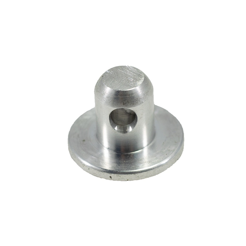 WEHRS Machine WM463 Hood Pin with Flanged Body, 1/4-20 Thread, 0.5 Inch OD, Aluminum, Natural Finish