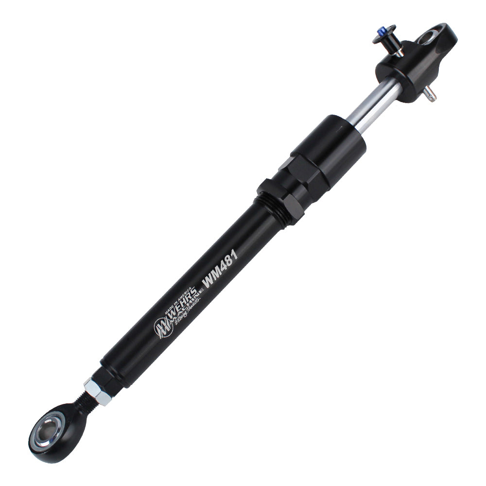 WEHRS MACHINE WM481 Bump Stop Adjuster with Quick Adjust, 14.25 Inches Compressed, 21 Inches Extended, Black