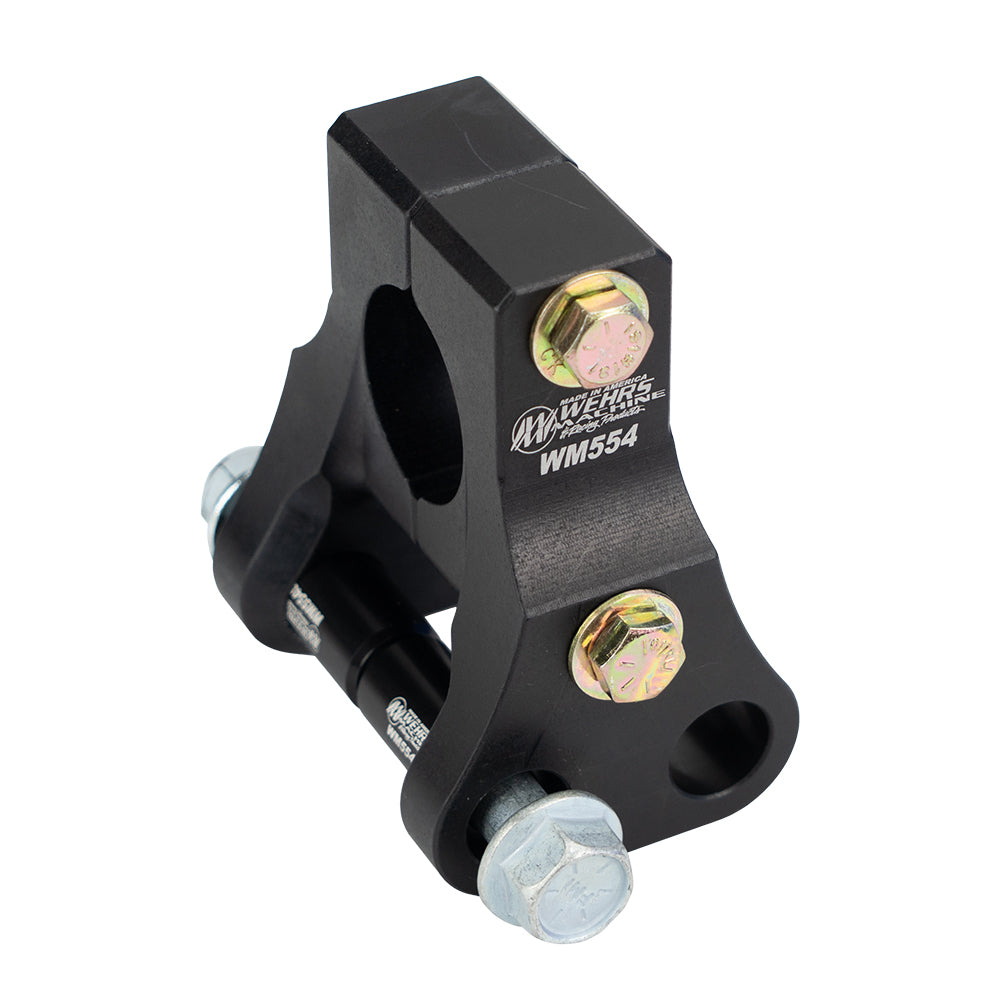 WEHRS MACHINE WM554 Adjustable Clamp-On Shock Mount for 1-1/2 Inch Tubes, Black Anodized Aluminum