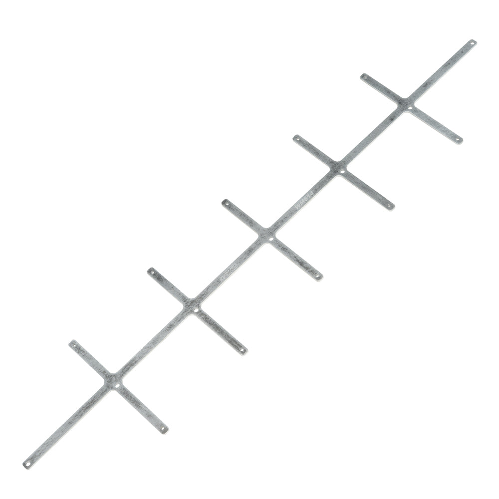 WEHRS MACHINE WM614 Aluminum Grill Screen Stiffener with Rivet-On Brace, 0.125 Inch Thickness