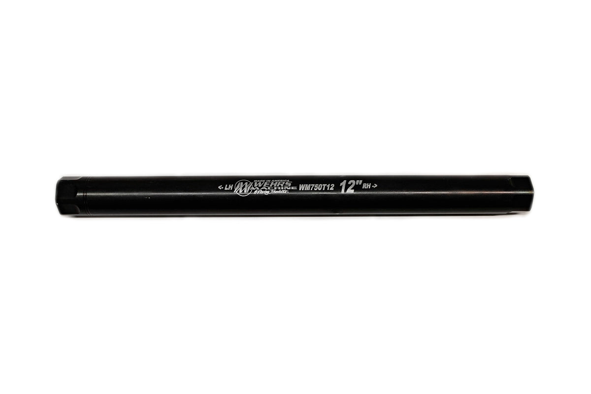 WEHRS MACHINE WM750T12 Suspension Tube, 12 Inch Length, 3/4-16 Female Thread, Steel, Black Oxide Finish