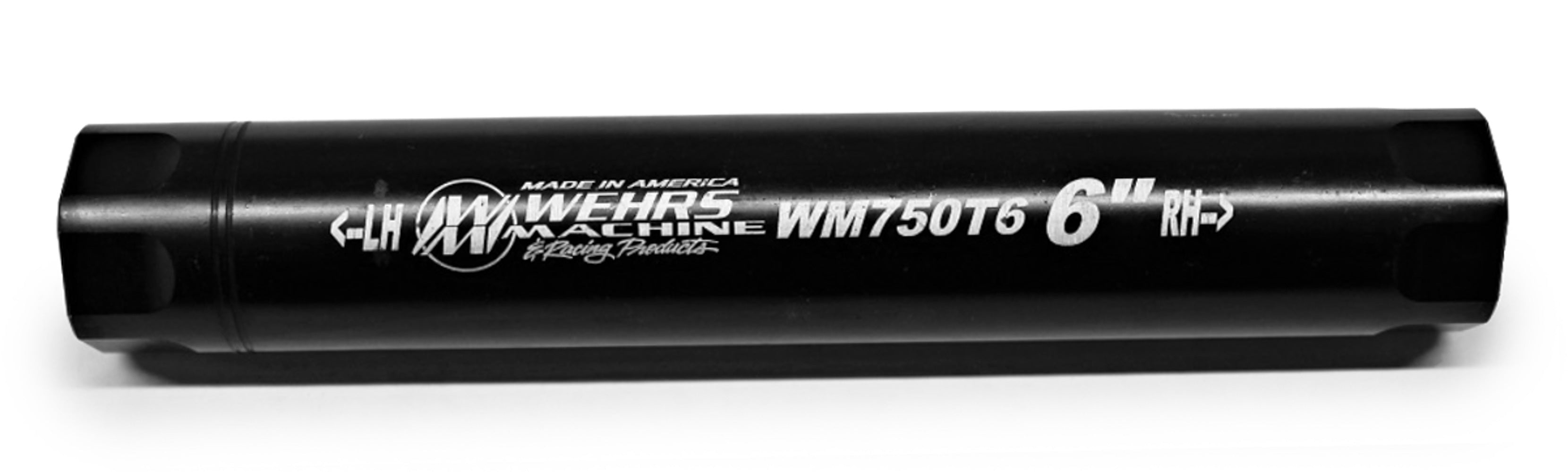 WEHRS MACHINE WM750T6 Suspension Tube, 1 Inch OD, 6 Inches Long, 3/4-16 Female Thread, Steel with Black Oxide Finish