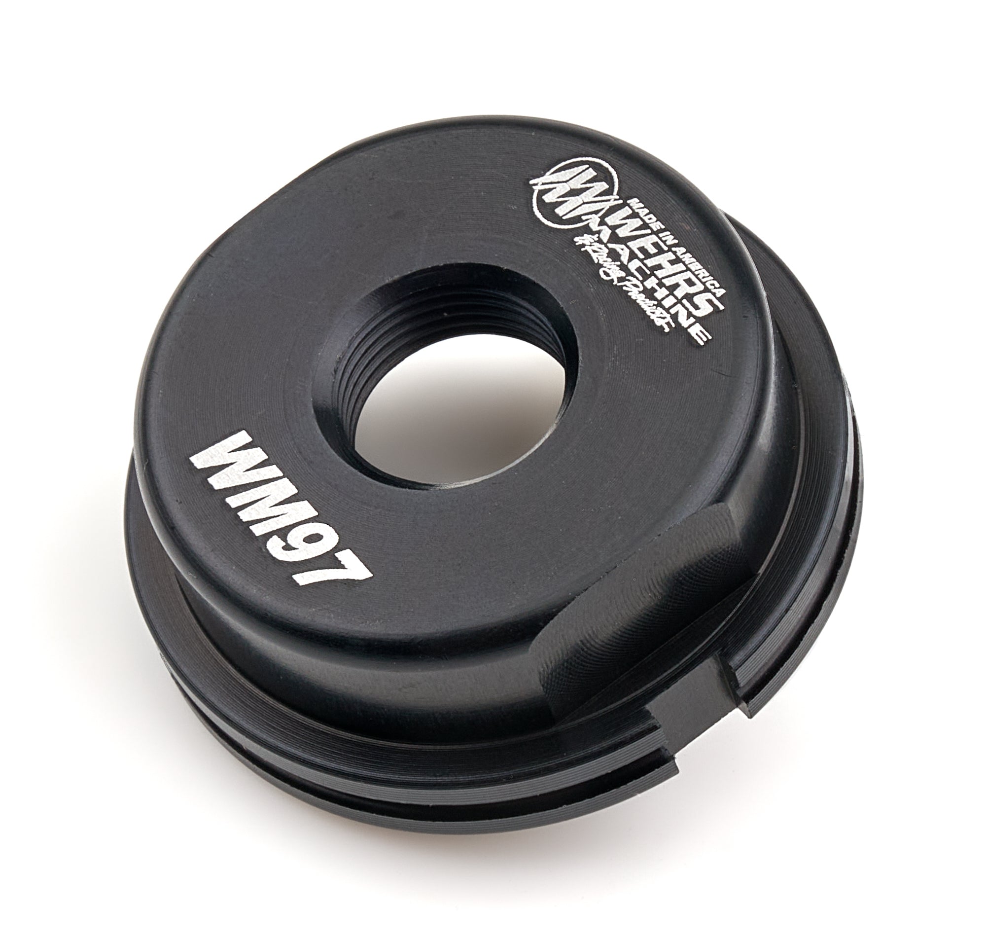 WEHRS MACHINE WM97 Bump Spring Jam Nut for Bilstein Adjustable Shocks, Aluminum Black Anodized
