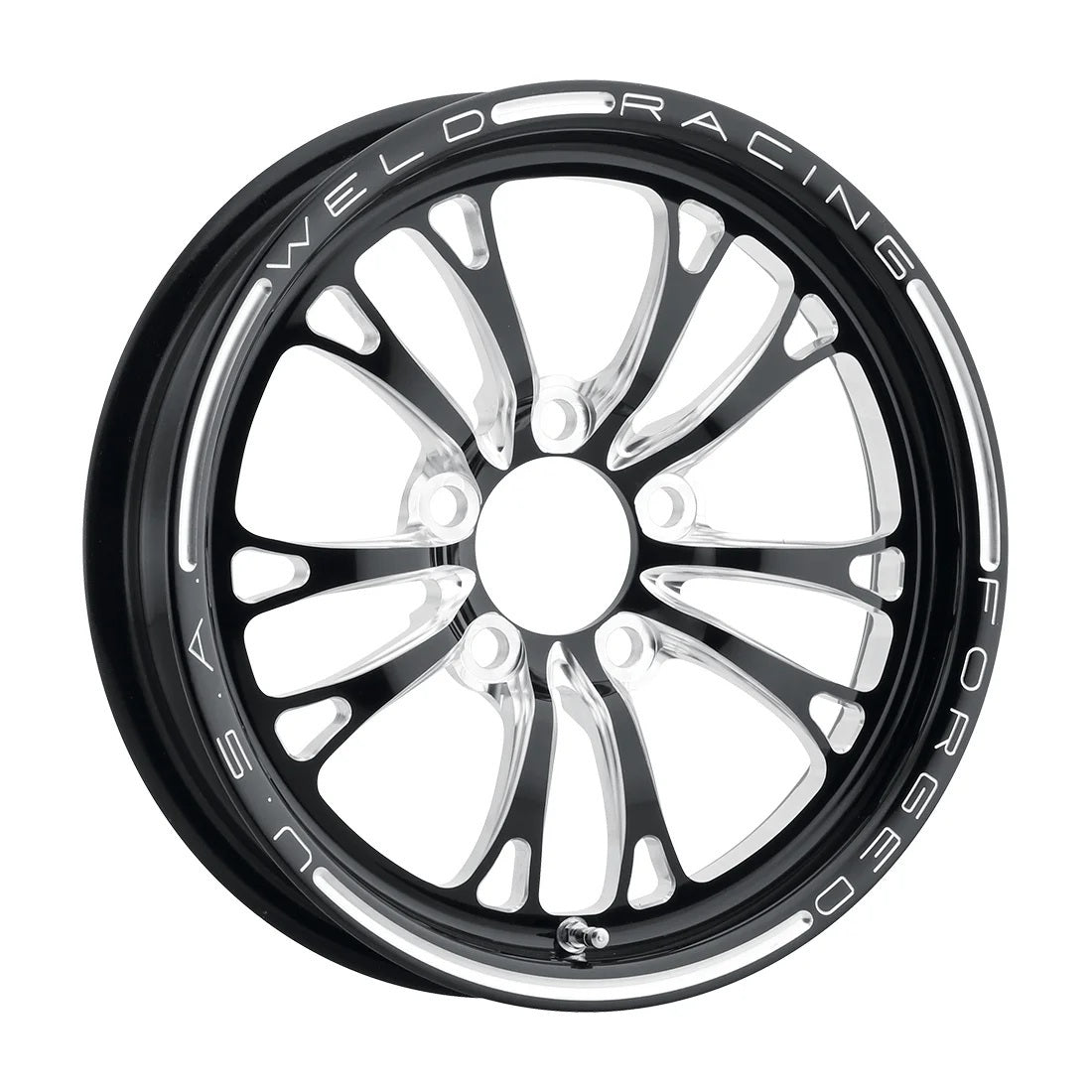 Weld Racing V-Series Frontrunner Wheel 15x3.5 Inches Black Anodized Machined Finish