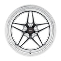 Weld Racing 81HB7100W52A RT-S S81 Series Wheel 17x10 Inches 5x115mm Bolt Pattern Black Anodized with Machined Center and Polished Lip