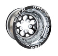 Weld Racing 83B-512276MB Alpha-1 15x12 Inch Double Beadlock Wheel with Black Anodized Center and Polished Lip