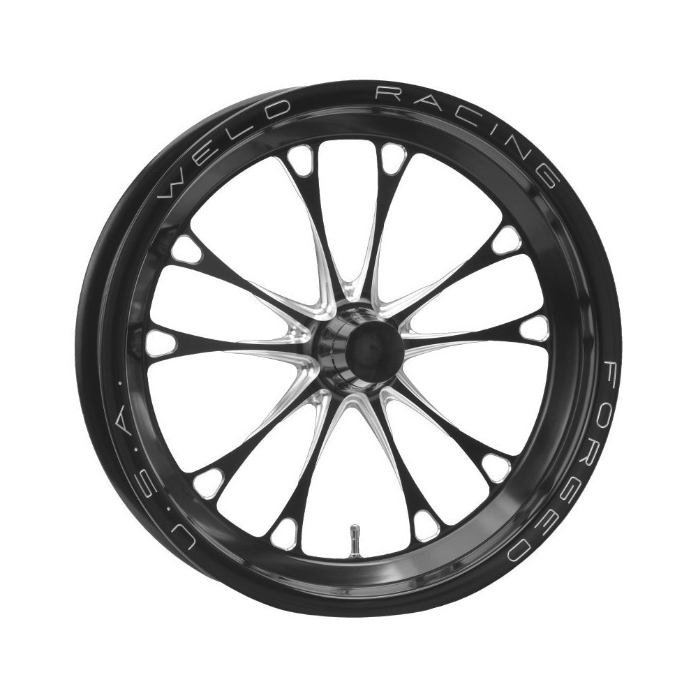 Weld Racing WEL84B-15001 V-Series Frontrunner Wheel 15x3.5 Inches Black Anodized Aluminum with Strange Spindle Mount