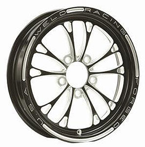Weld Racing 84B-1704274 V-Series Frontrunner 17x4.5 Inch Aluminum Wheel with Machined Black Anodized Finish