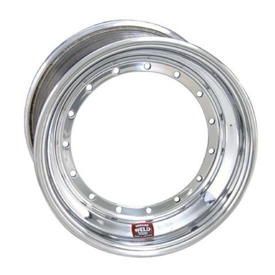 Weld Racing 860-50915 Spindle Mount Rim Shell 15 Inch x 9 Inch Aluminum Polished with 5 Inch Backspace and 5 x 9.75 Inch Bolt Pattern