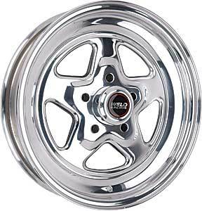 Weld Racing 96-54200 ProStar 15-Inch Diameter Aluminum Wheel with 5x4.5-Inch Bolt Pattern and 1.375-Inch Backspace