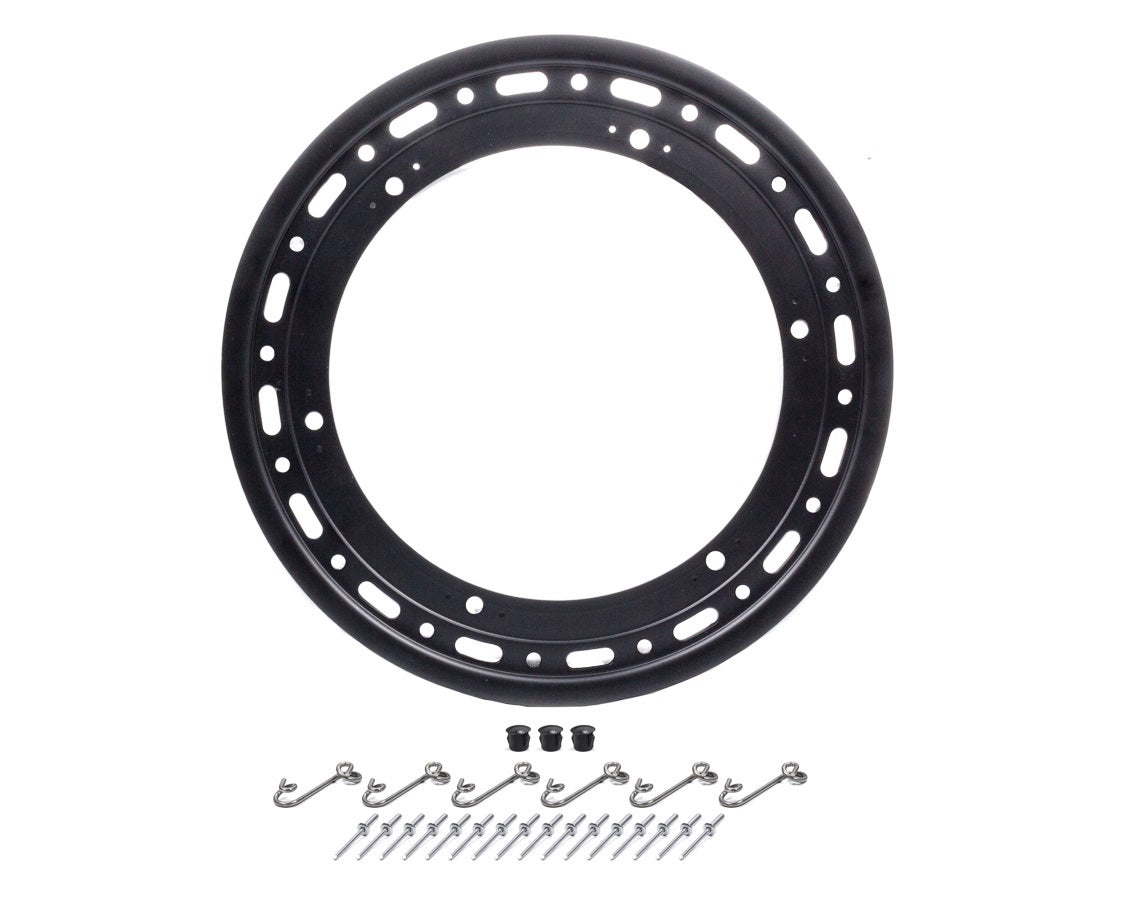 Weld Racing P650B-5314-6 15-Inch Beadlock Ring with 6 Tabs in Black Anodized Aluminum
