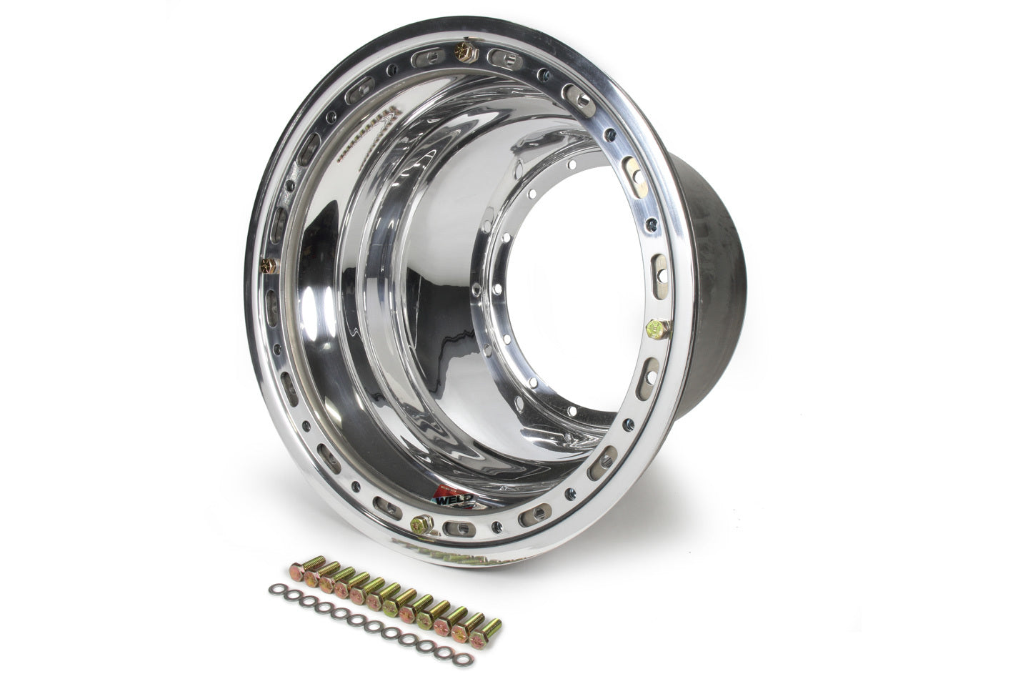 Weld Racing P858-5024 15x10.25 Inch Beadlock Aluminum Wheel Shell, Polished Finish