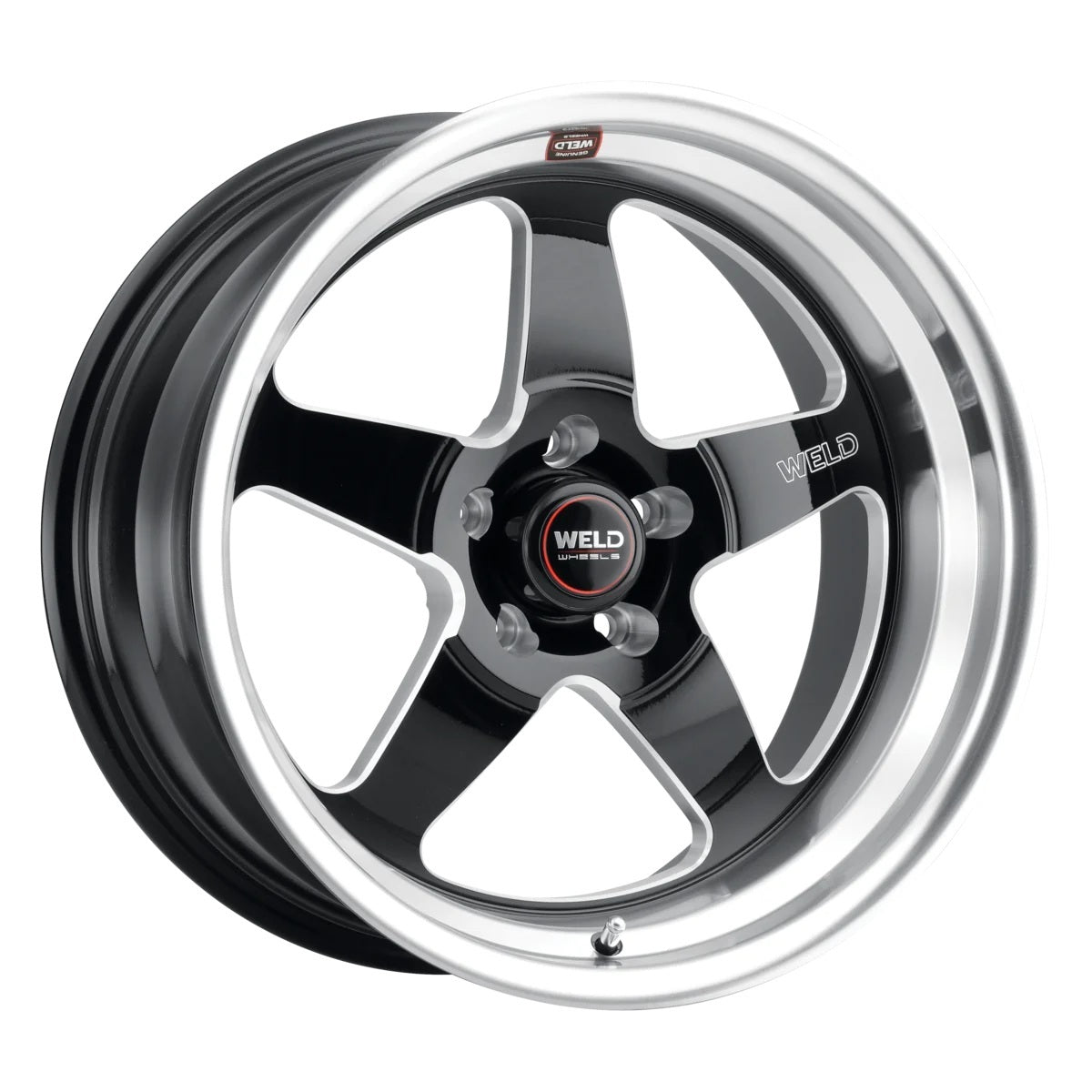 Weld Racing S10489563525 Ventura Street 18x9.5 Inch Aluminum Wheel Black Machined Center and Lip