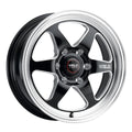 Weld Racing S15600089P38 Ventura 6 Drag Wheel 20x10 Inches, Black Paint with Machined Center and Lip, 6x135mm Bolt Pattern, 7 Inch Backspacing