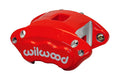 Wilwood D154 Red Dual Piston Brake Caliper with 1.62 Inch Diameter Pistons