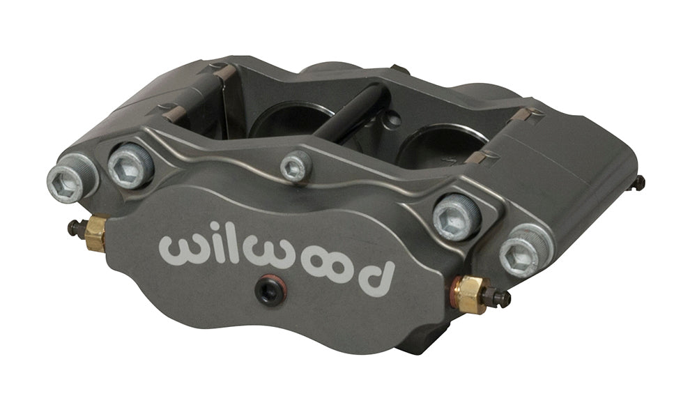 Wilwood 120-13406-SI Billet NDL Caliper Radial Mount Side Inlet with 4 Piston Aluminum Construction and Gray Anodized Finish