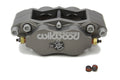 Wilwood 120-14764-SI Billet Narrow Dynalite Brake Caliper with 4 Piston Aluminum Construction and Gray Anodized Finish