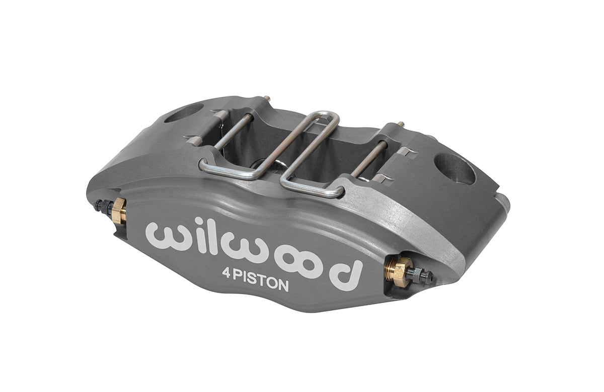 Wilwood Powerlite 120-8729 4-Piston Aluminum Brake Caliper with Gray Anodized Finish for 11-Inch Rotors