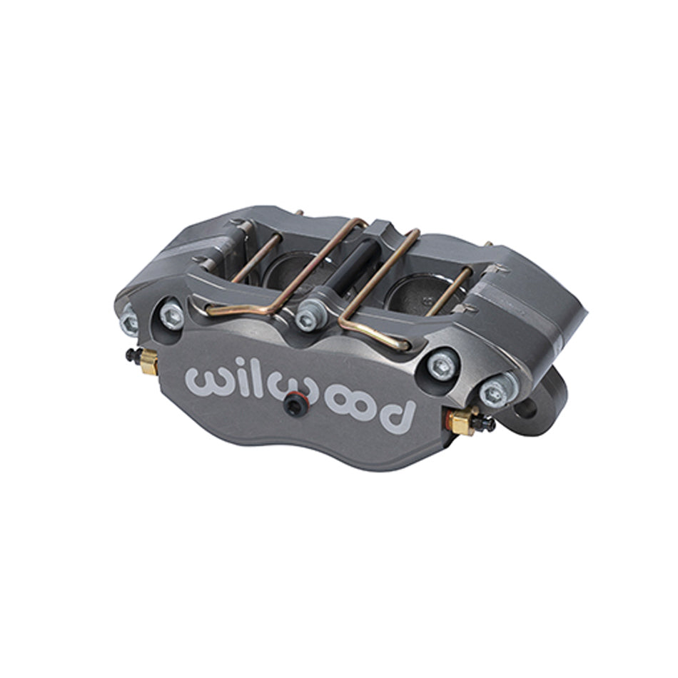 Wilwood Dynapro 120-9693-SI Billet 4-Piston Aluminum Brake Caliper with Gray Anodized Finish