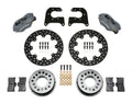 Wilwood 140-0262-BD Forged Dynalite Rear Brake Kit for Small Ford with 4-Piston Caliper and 11.44-Inch Drilled Steel Rotor