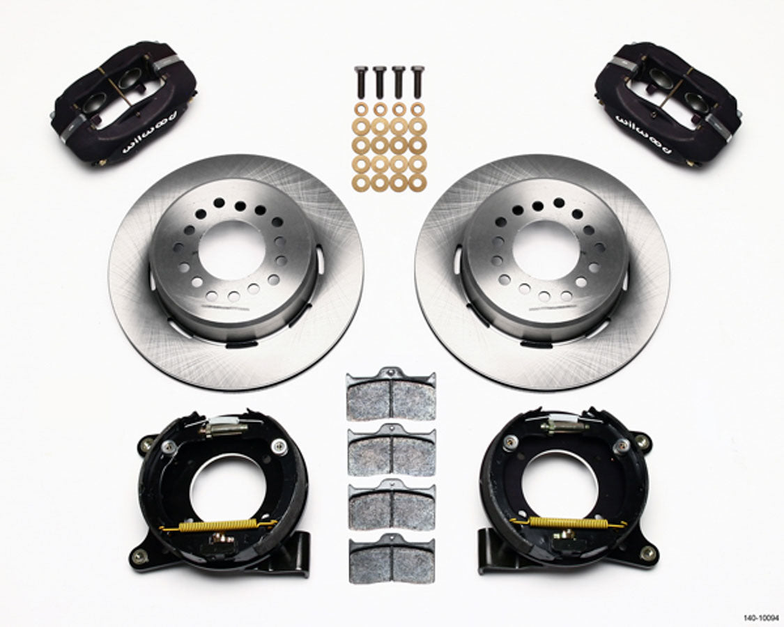 Wilwood 140-10094 Rear Brake Kit for GM C10 Pickup with 4-Piston Dynalite Caliper and 12.875 Inch Plain Iron Rotor