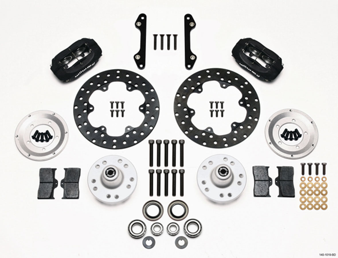 Wilwood MD140-1019-BD Forged Dynalite Front Drag Brake Kit for GM F-Body, 10.75-Inch Drilled Steel Rotors, 4-Piston Aluminum Calipers
