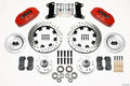 Wilwood 140-10510-DR Forged Dynapro 6 Big Brake Kit for Front 12.19 Inch Drilled and Slotted Iron Rotors with 6 Piston Aluminum Caliper in Red for GM A-Body, F-Body, and X-Body 1964-1972