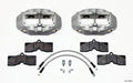 Wilwood 140-10789 Front Brake Kit for Chevrolet Corvette 1965-1982 with 4-Piston Aluminum Calipers and Gray Anodized Finish