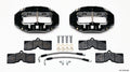 Wilwood Rear Brake Kit 140-10790-BK for Chevrolet Corvette 1965-1982 with 4-Piston Aluminum Caliper and Black Powder Coat Finish