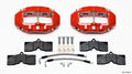 Wilwood Rear Brake Kit 140-10790-R for Chevrolet Corvette 1965-1982 with 4 Piston Aluminum Caliper and Red Powder Coat Finish