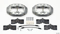 Wilwood Rear Brake Kit 140-10790 for Chevrolet Corvette 1965-1982 with 4 Piston Aluminum Calipers and Gray Anodized Finish