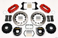 Wilwood 140-10943-DR Aero4 Rear Big Brake Kit with 14-Inch Drilled and Slotted Iron Rotors for Chevy 12 Bolt Axle