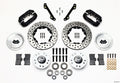 Wilwood FDL140-11007-D Front Brake Kit with 11-Inch Drilled and Slotted Iron Rotors, 4-Piston Caliper, Aluminum Caliper, Black Powder Coat for GM F-Body 1970-78