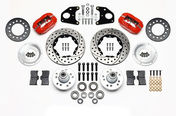 Wilwood Forged Dynalite Pro Series FDL Front Disc Brake Kit with 11-Inch Drilled and Slotted Iron Rotor for Mopar B-Body and E-Body 1962-1972