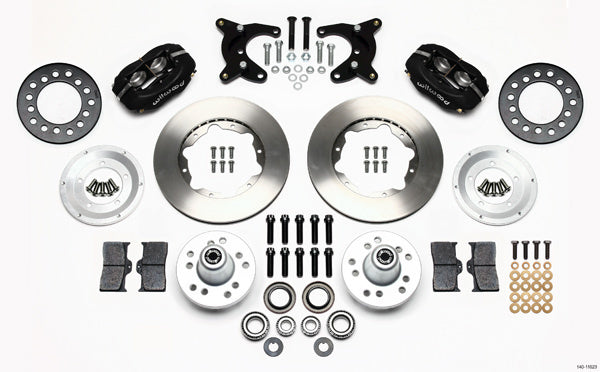 Wilwood FDL Front Kit with 11 Inch Forged Dynalite Pro Series Calipers and 11 Inch Plain Iron Rotors for Mopar A-Body 1965-1972