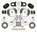Wilwood 140-11071 Forged Dynalite Pro Series Front Disc Brake Kit for Ford Mustang 1965-1970 with 11-Inch Plain Iron Rotor and 4-Piston Aluminum Caliper