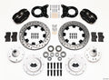 Wilwood 140-11072-D Forged Dynalite Big Brake Front Disc Kit for Ford Mustang 1965-1970 with 4-Piston Calipers and 12.19-Inch Drilled and Slotted Iron Rotors