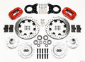 Wilwood 140-11072-DR Forged Dynalite Big Brake Front Kit for 1965-1970 Ford Mustang with 12.19-Inch Drilled and Slotted Iron Rotors