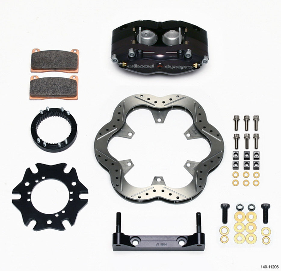 Wilwood 140-11206 Rear Inboard Sprint Kit with 10.5 Inch Drilled and Scalloped Steel Rotor