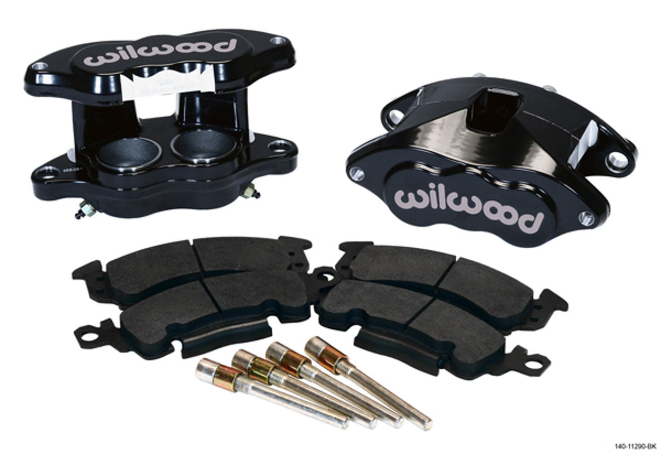 Wilwood D52 Front Brake Caliper Kit with 2 Piston Forged Aluminum and Black Powder Coat