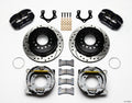 Wilwood 140-11386-D Rear Brake Kit for Mopar and Dana Vehicles with 11 Inch Drilled and Slotted Iron Rotor and Four-Piston Caliper