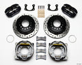 Wilwood 140-11389-D Rear Disc Brake Kit for Big Ford with 4-Piston Caliper and 11-Inch Drilled Slotted Iron Rotor