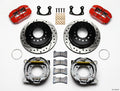 Wilwood 140-11389-DR Rear Disc Brake Kit with 4-Piston Caliper and 11-Inch Drilled Slotted Iron Rotor for Big Ford Trucks