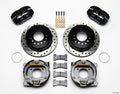 Wilwood 140-11398-D Rear Disc Brake Kit for 12-Bolt Chevy with Parking Brake and 11-Inch Drilled and Slotted Iron Rotors