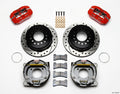 Wilwood 140-11398-DR Rear Disc Brake Kit for GM 12-Bolt with 4 Piston Caliper and 11-Inch Drilled Slotted Iron Rotor